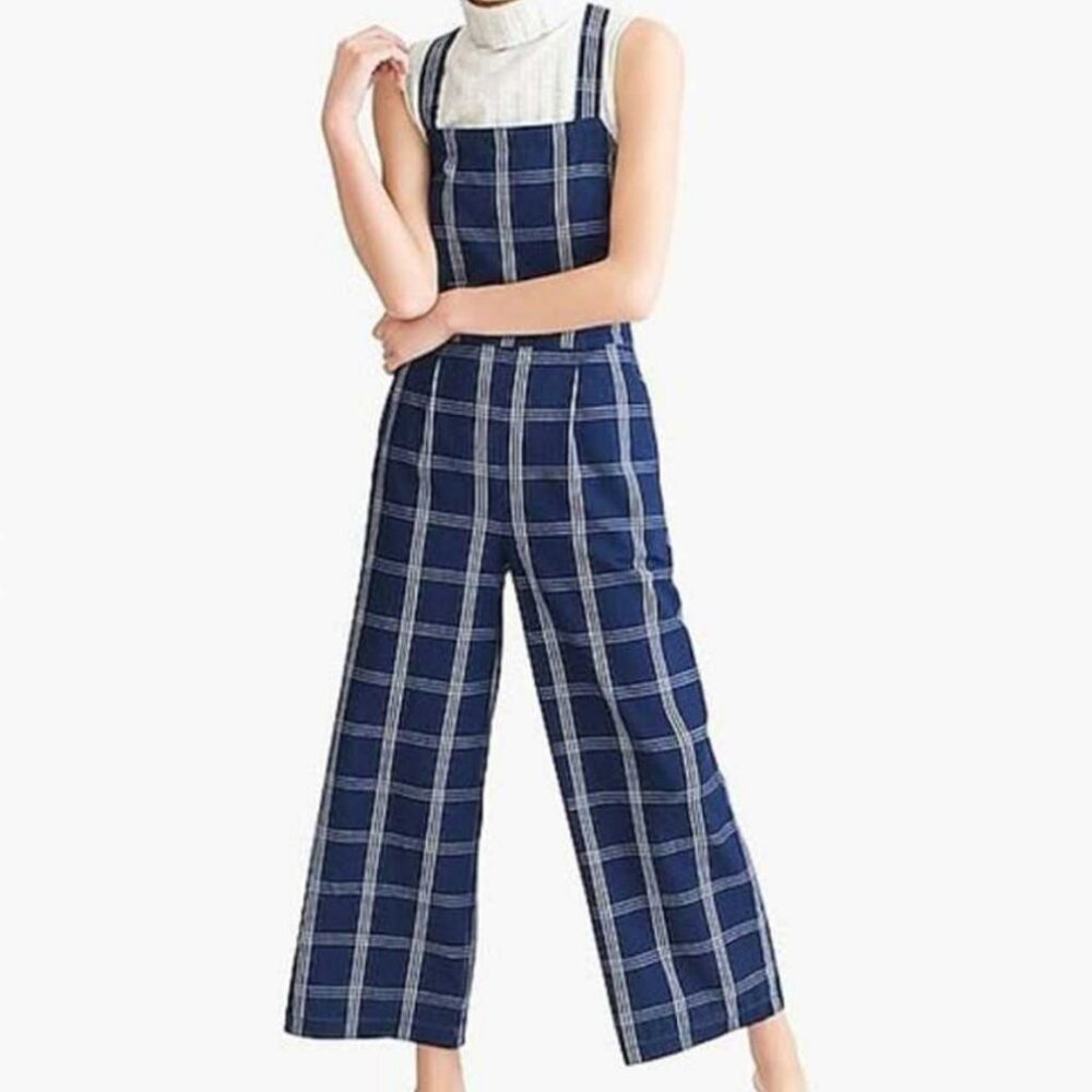 J.Crew Windowpane Jumpsuit